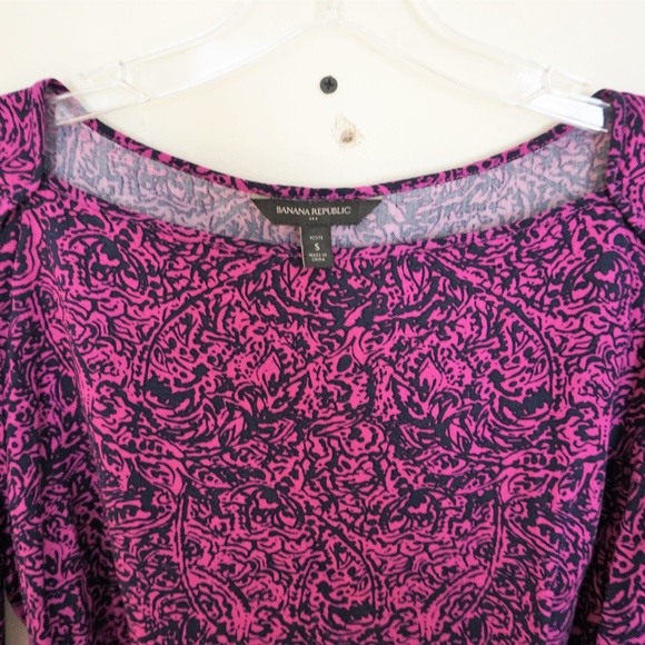 Banana Republic 1/2 Sleeve Square Neck Dress | S - Picture 3 of 4